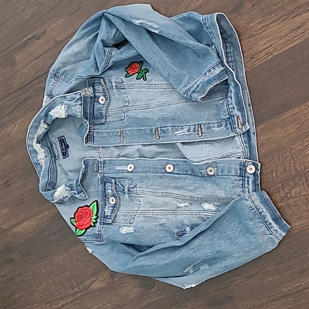 Distressed Jean jacket